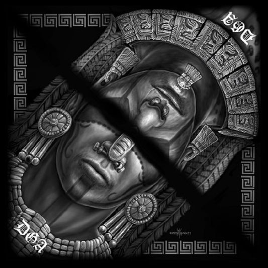 DGA REVERSIBLE FACE COVER - BANDANA - Maya / Mexica